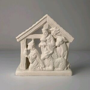 Partylite P7314 O Little Town Kings + box Nativity Scene Wisemen tea lite Holder
